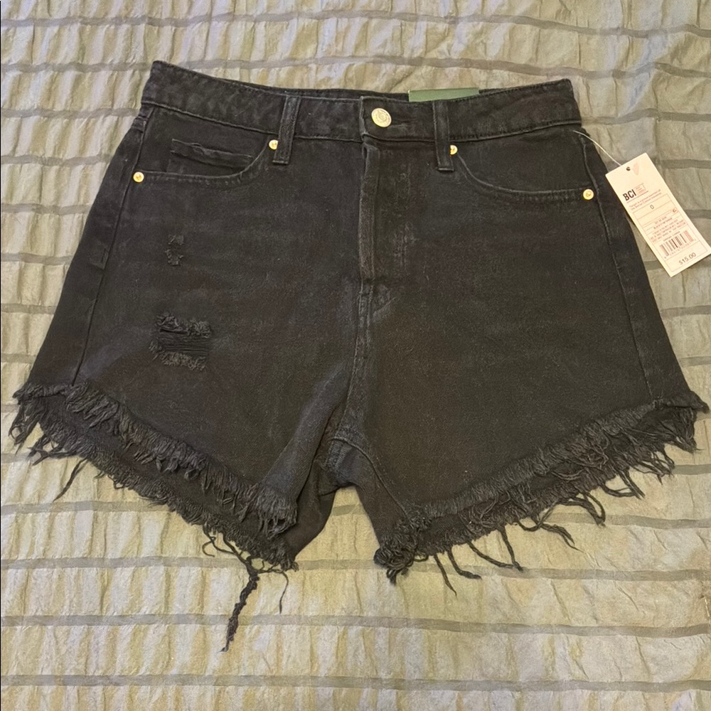 Wild Fable Black High Waisted Jean Shorts